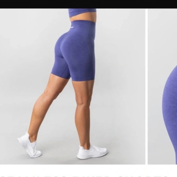 Alphalete Athletics Seamless Cycle Shorts Comet Purple - Picture 1 of 8